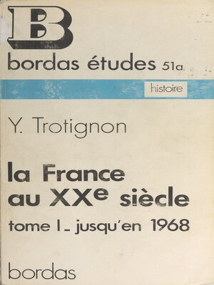 cover image of La France au XXe siècle (1)